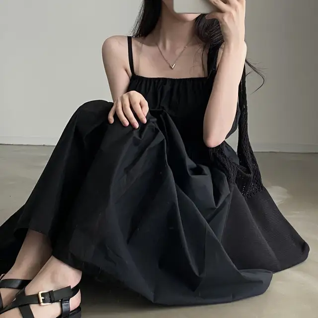 여성용 린넨 슬리브리스 원피스 상세 이미지 17