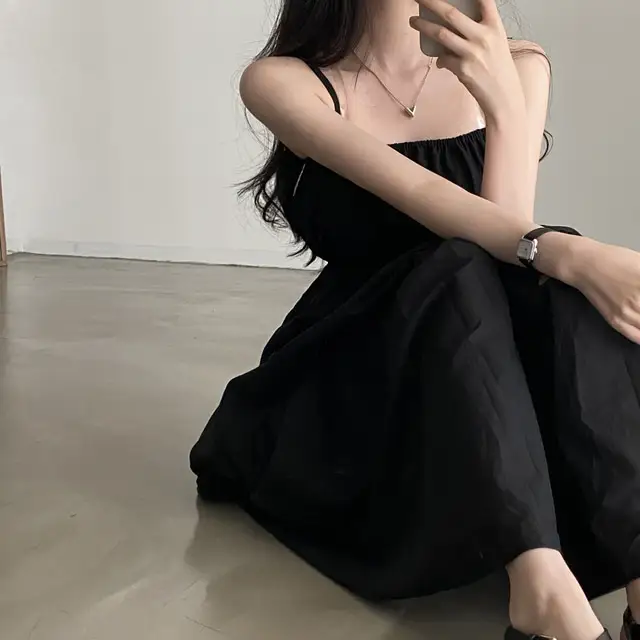 여성용 린넨 슬리브리스 원피스 상세 이미지 18