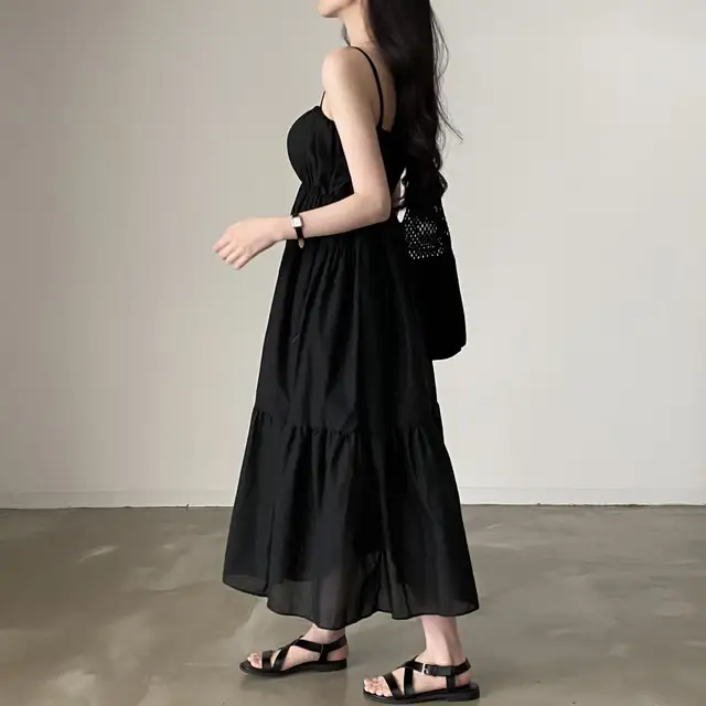 여성용 린넨 슬리브리스 원피스 상세 이미지 20