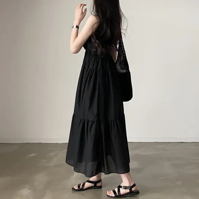 여성용 린넨 슬리브리스 원피스 상세 이미지 22