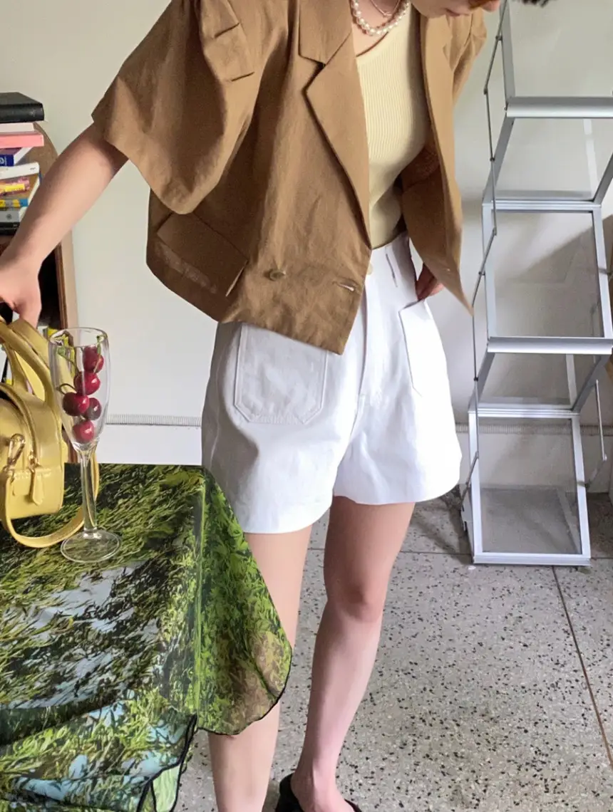 여성용 봄 여름 허리 리본 루즈 핏 자켓 상세 이미지 7