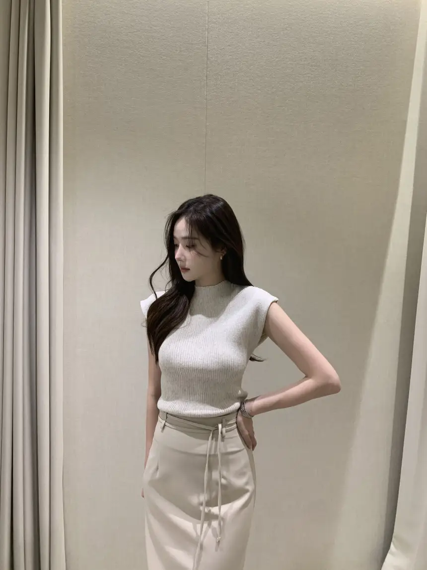 2026 여름 신상 단색 심플 니트 셔츠 상세 이미지 7