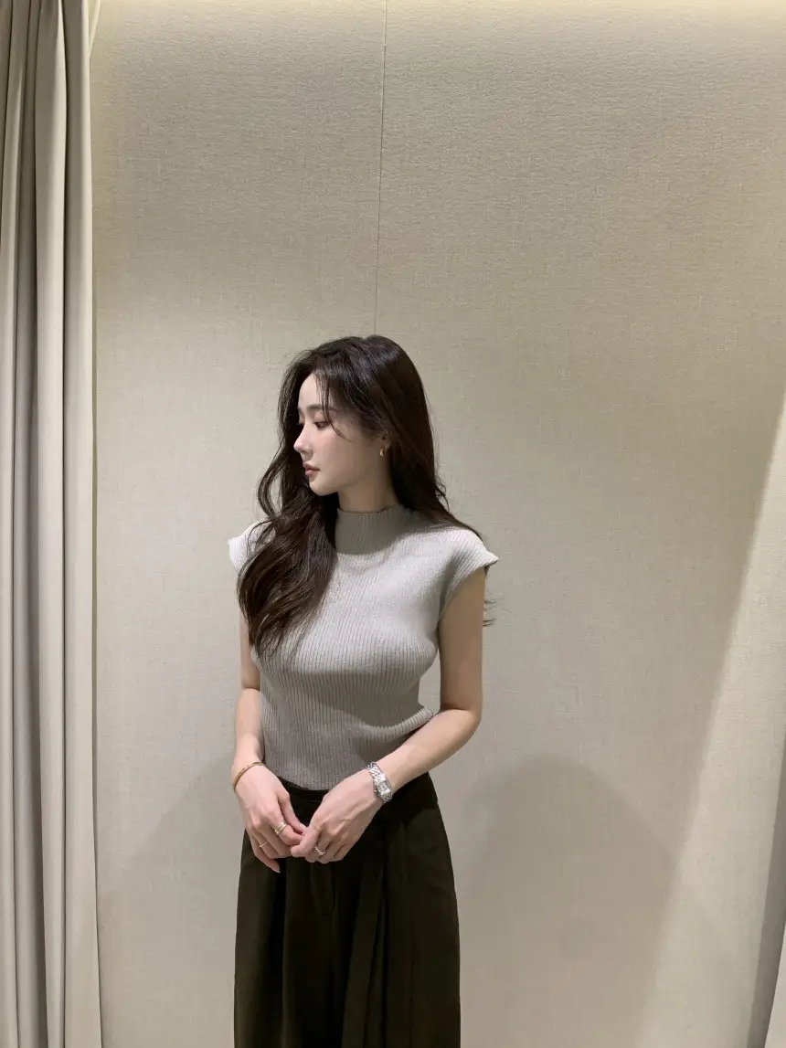 2026 여름 신상 단색 심플 니트 셔츠 상세 이미지 18