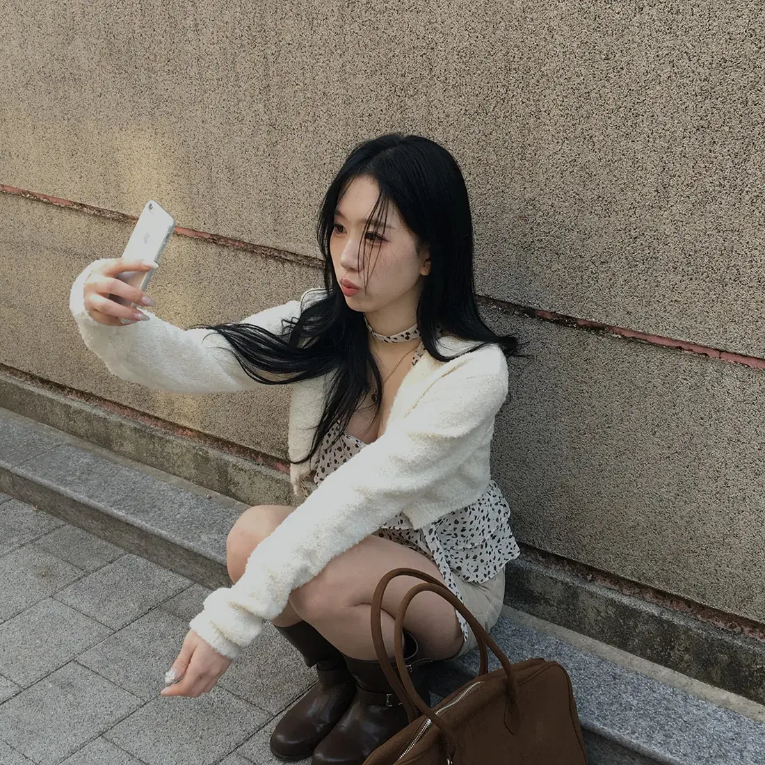 여성용 벨벳 블라우스 상세 이미지 7