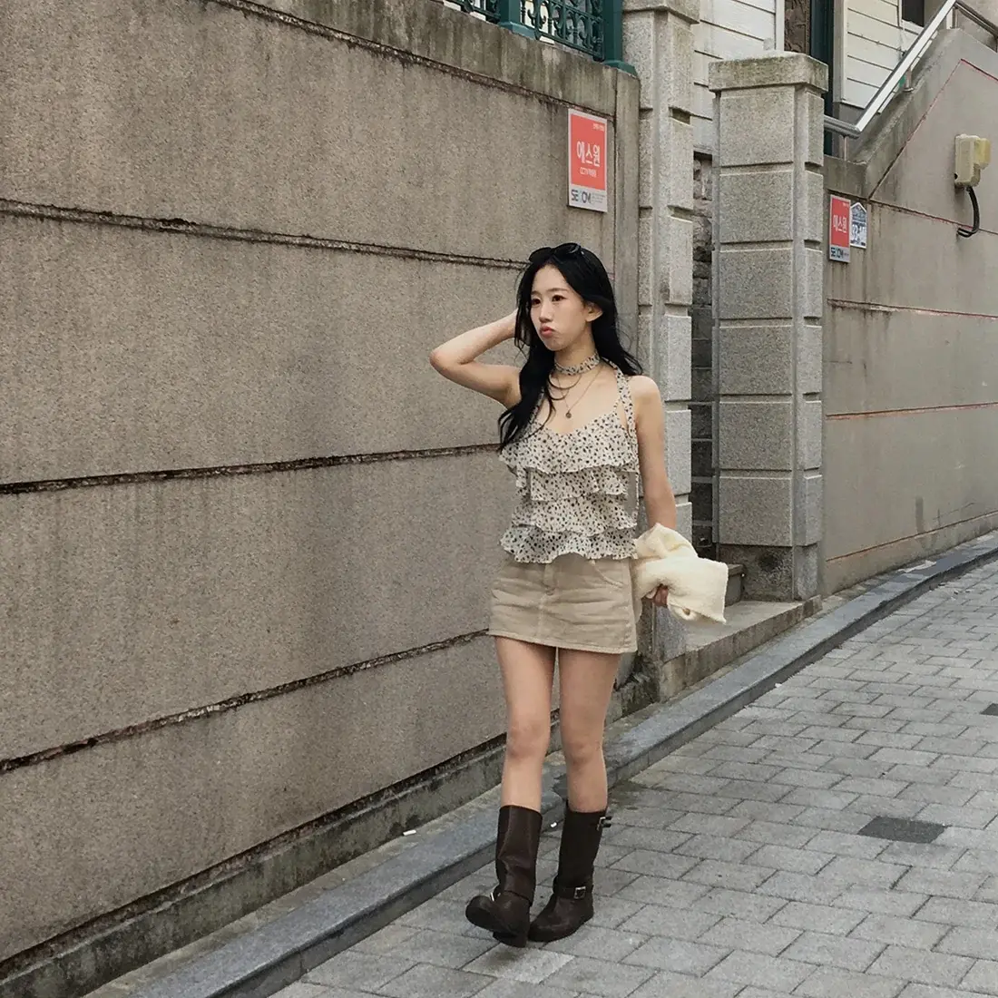 여성용 벨벳 블라우스 상세 이미지 17