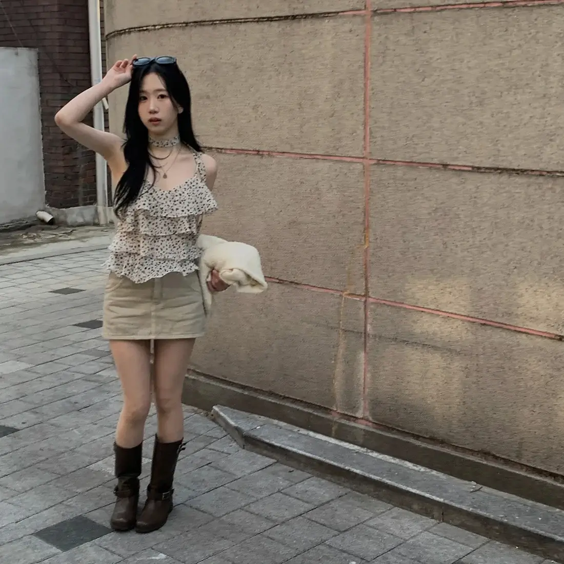 여성용 벨벳 블라우스 상세 이미지 21
