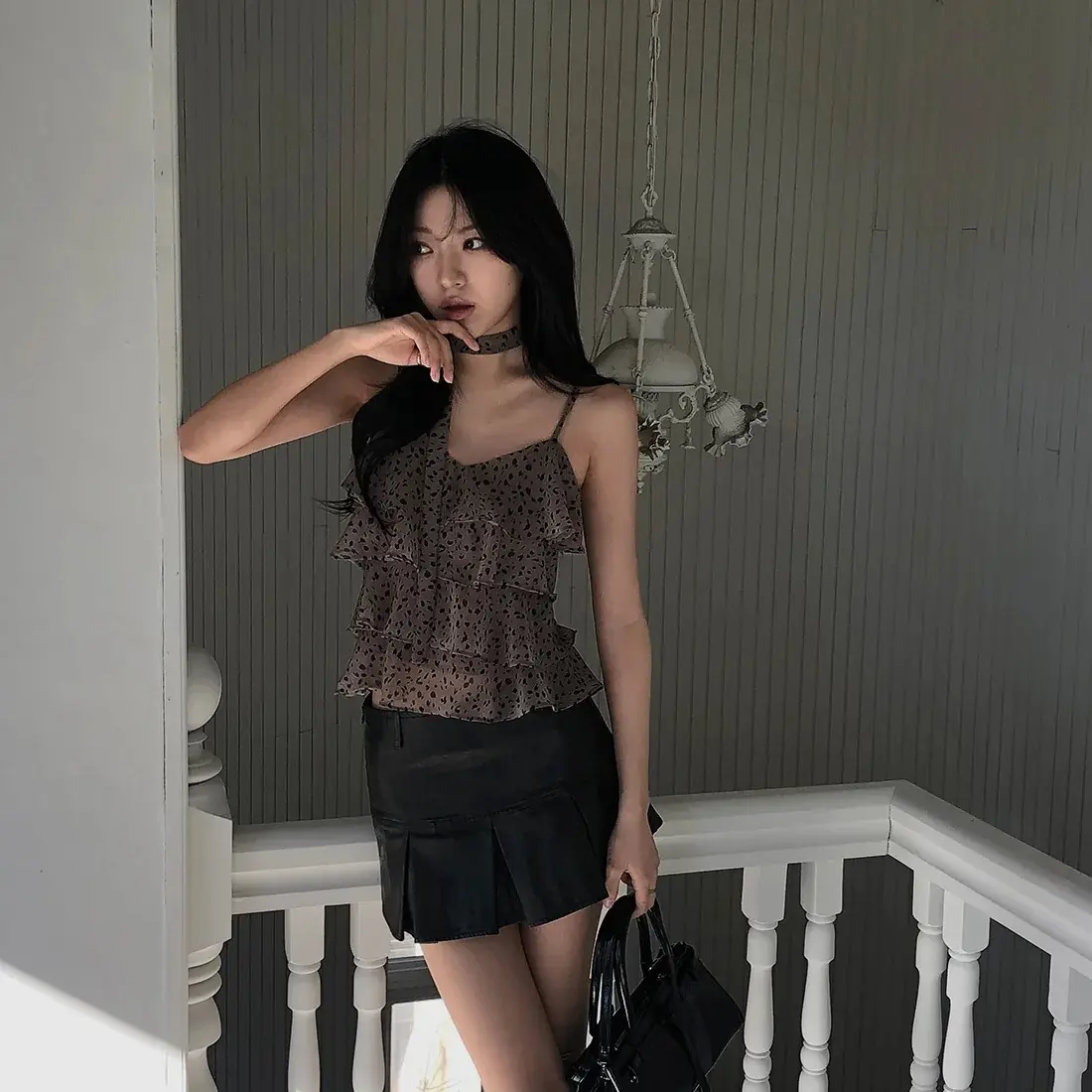 여성용 벨벳 블라우스 상세 이미지 61