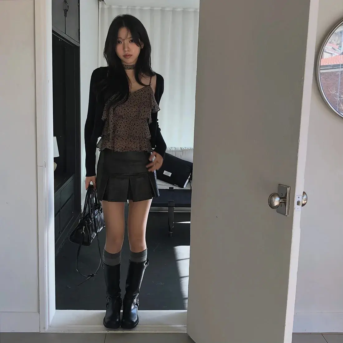 여성용 벨벳 블라우스 상세 이미지 91
