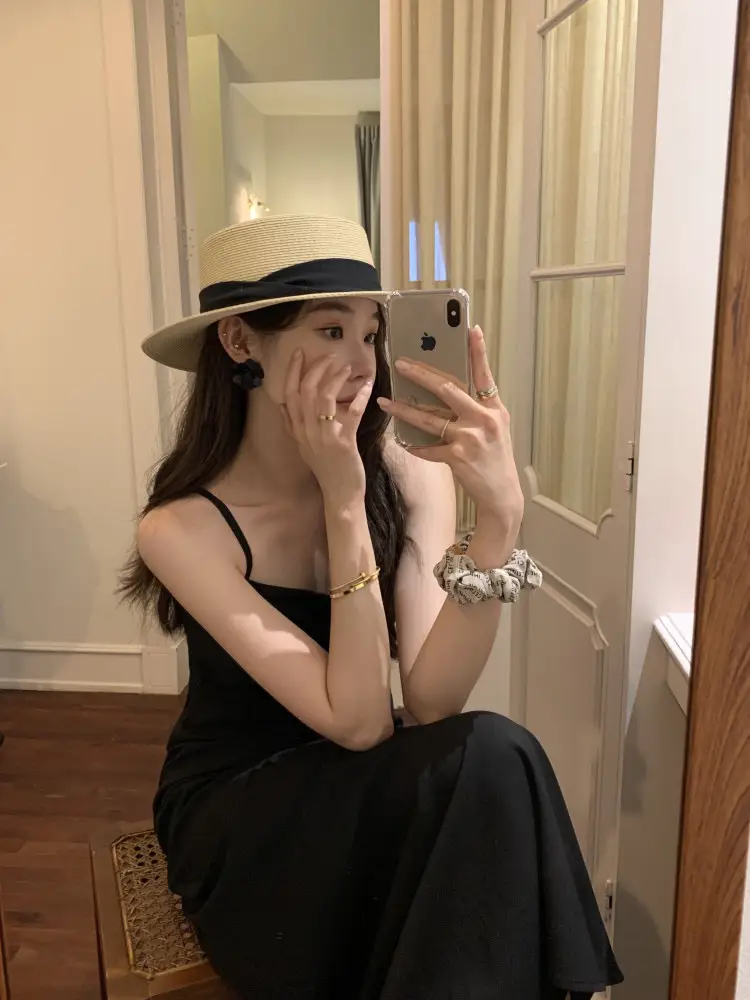 여성용 체크 무드 블라우스 원피스 상세 이미지 9