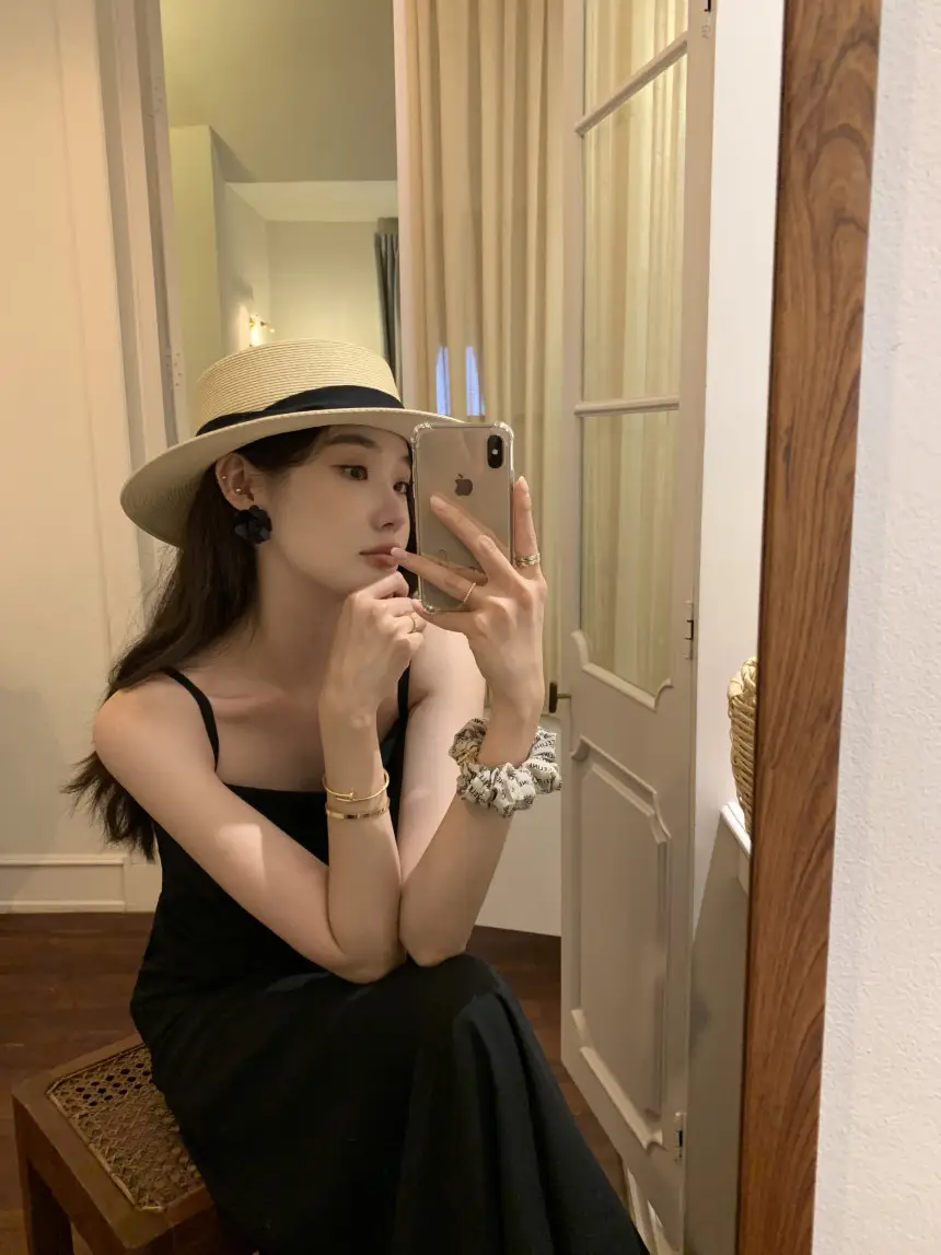 여성용 체크 무드 블라우스 원피스 상세 이미지 43