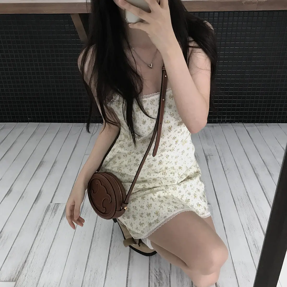 플라워 레이스 민소매 원피스 상세 이미지 9