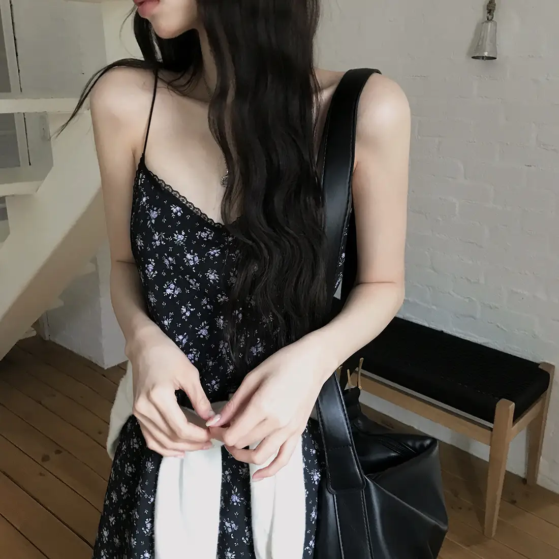 플라워 레이스 민소매 원피스 상세 이미지 11