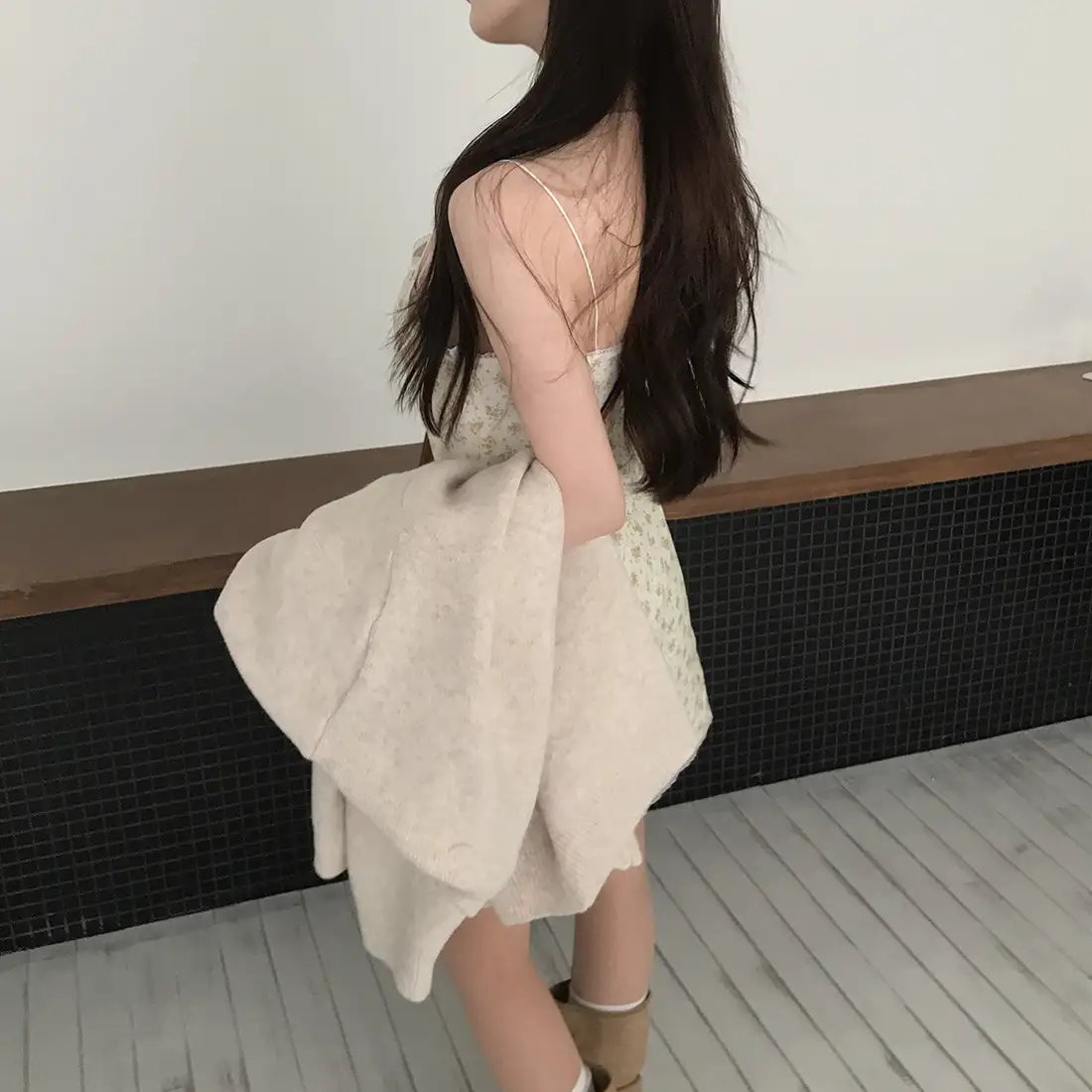 플라워 레이스 민소매 원피스 상세 이미지 32
