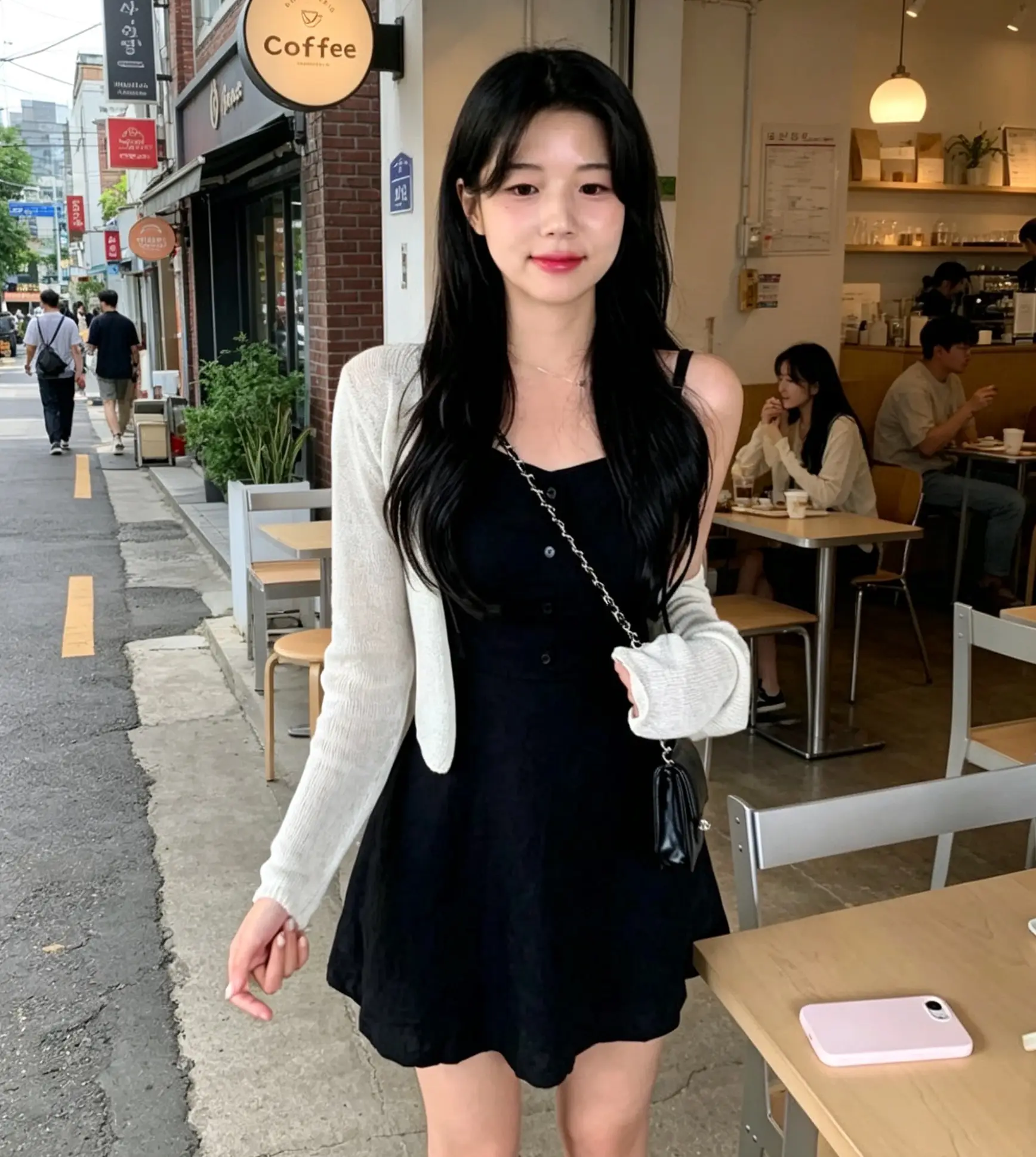 한국 스타일 벨트 블라우스 원피스 상세 이미지 10