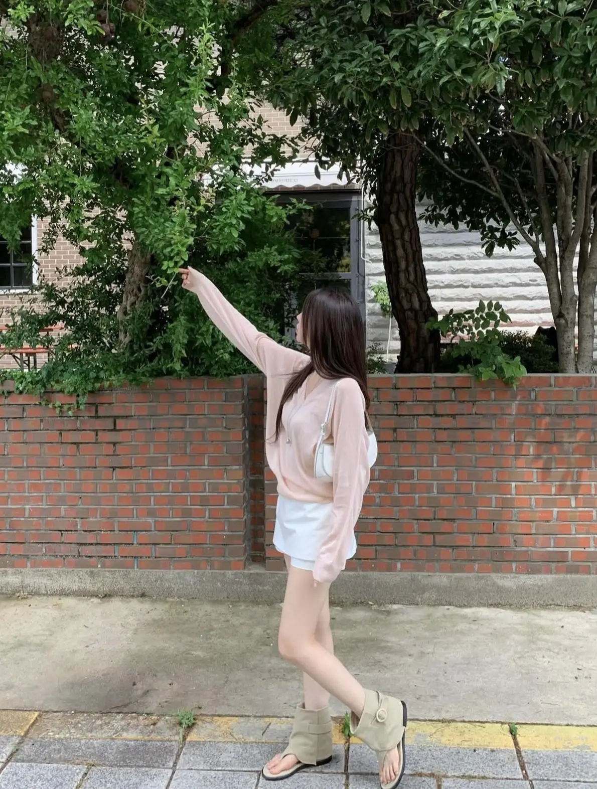 여성용 V넥 심플 스타일 봄 여름 니트 셔츠 상세 이미지 1