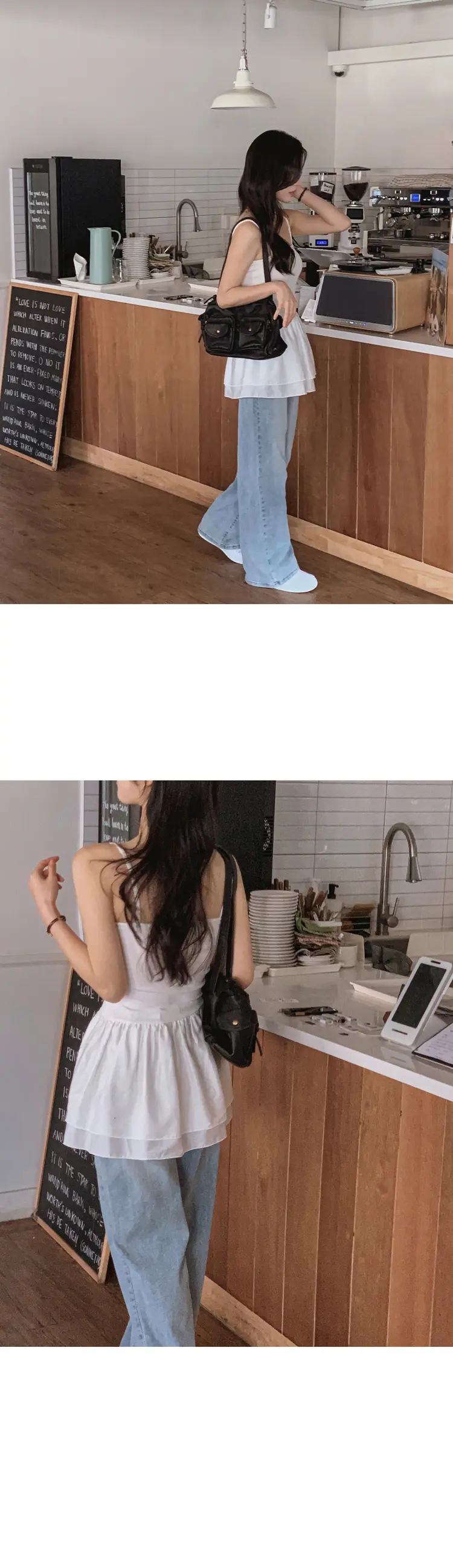 복고 스타일 하의용 블라우스 원피스 상세 이미지 1