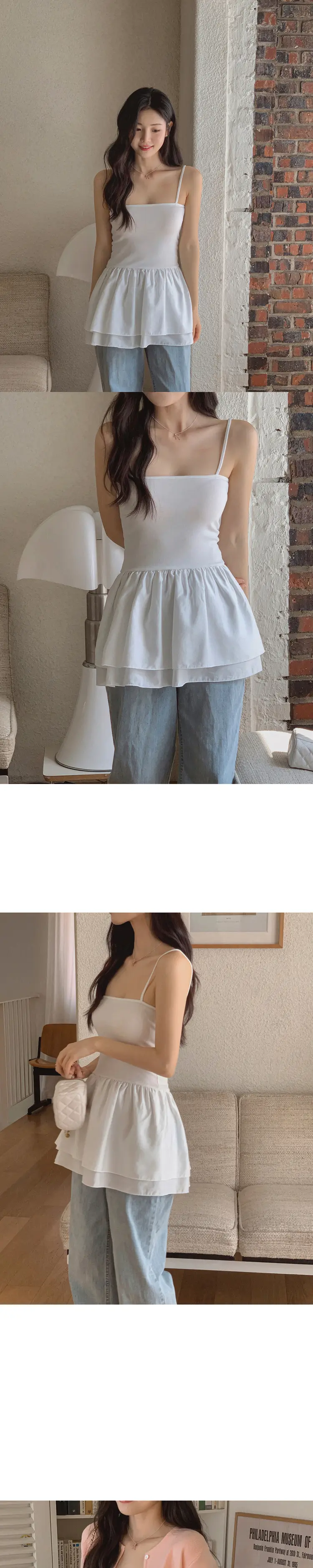 복고 스타일 하의용 블라우스 원피스 상세 이미지 2