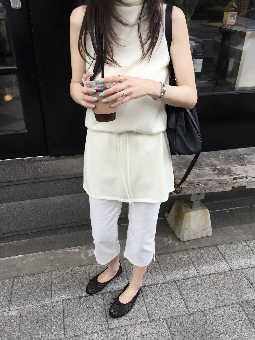 민소매 허리 조절 원피스 상세 이미지 2