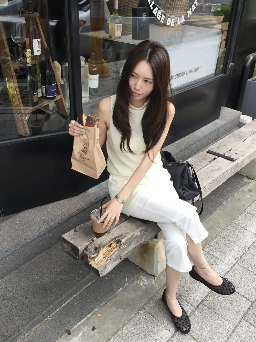 민소매 허리 조절 원피스 상세 이미지 4
