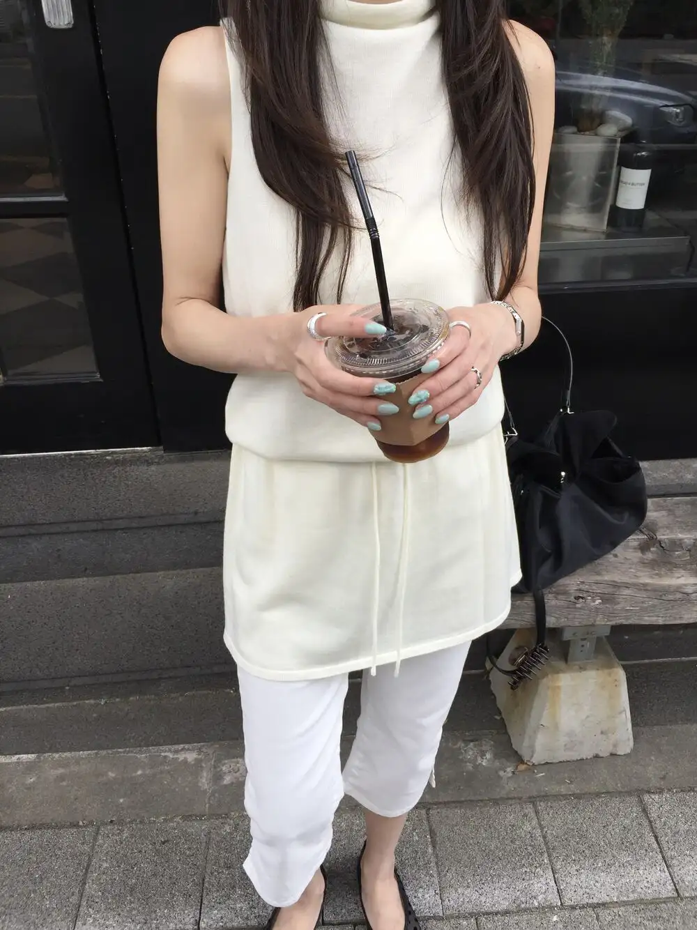 민소매 허리 조절 원피스 상세 이미지 5