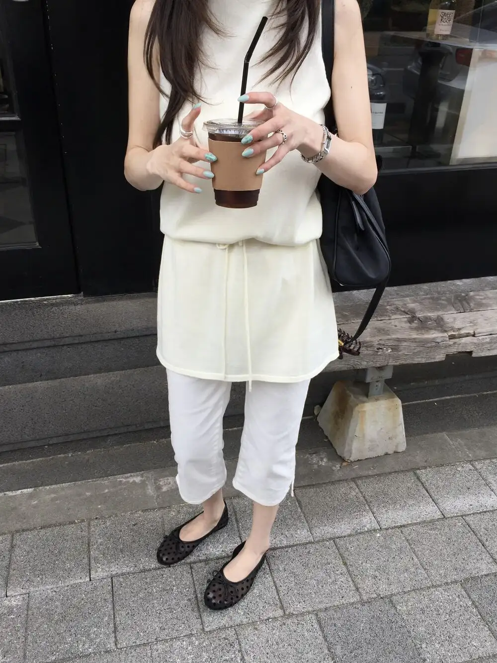 민소매 허리 조절 원피스 상세 이미지 6
