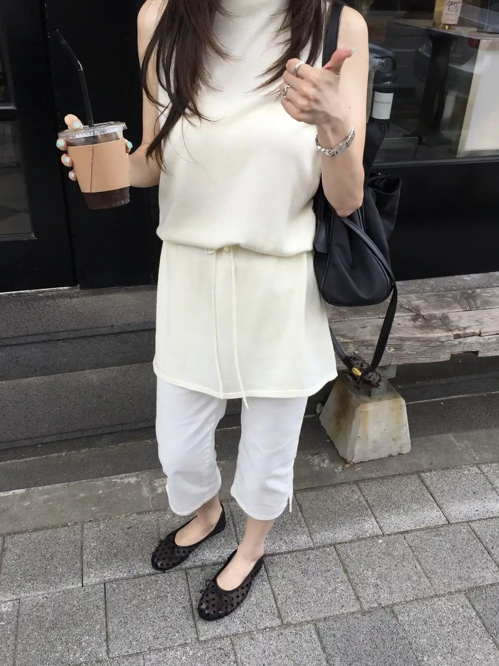민소매 허리 조절 원피스 상세 이미지 7