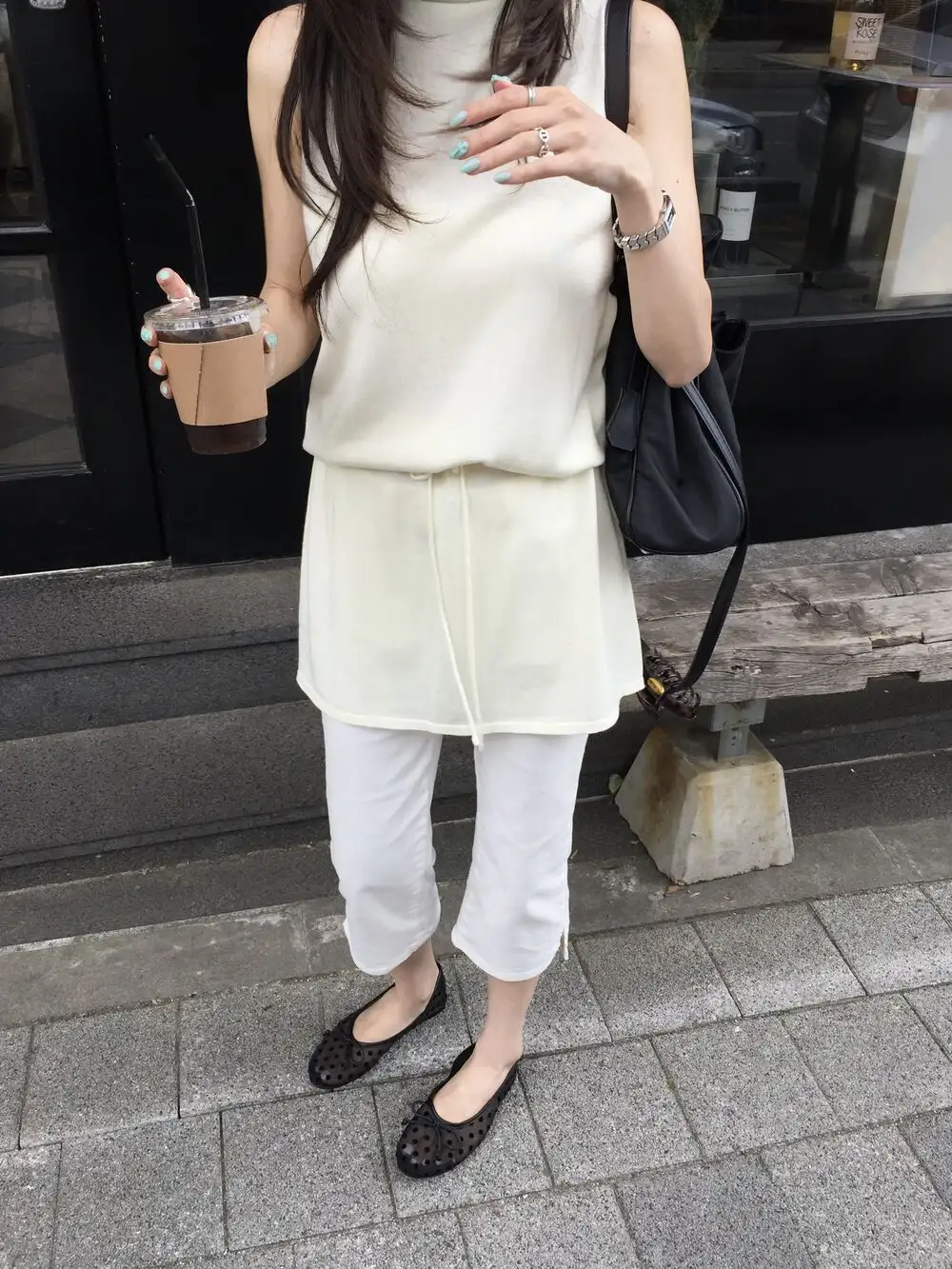 민소매 허리 조절 원피스 상세 이미지 8