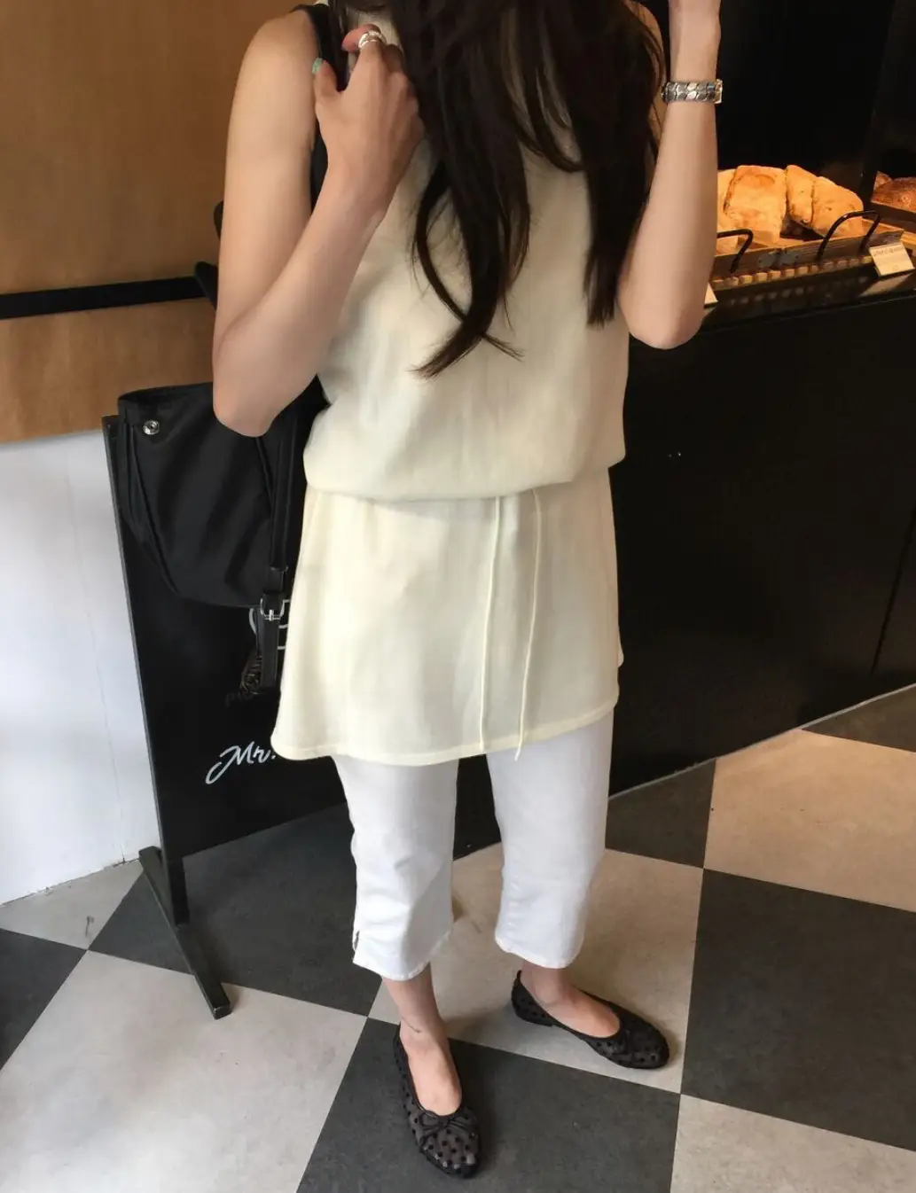 민소매 허리 조절 원피스 상세 이미지 13
