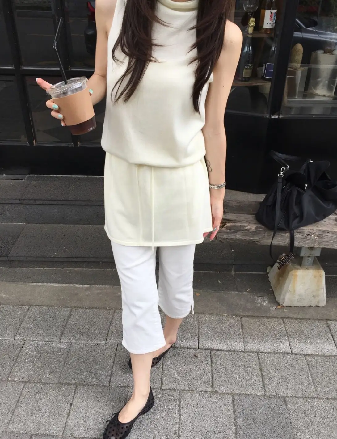 민소매 허리 조절 원피스 상세 이미지 14