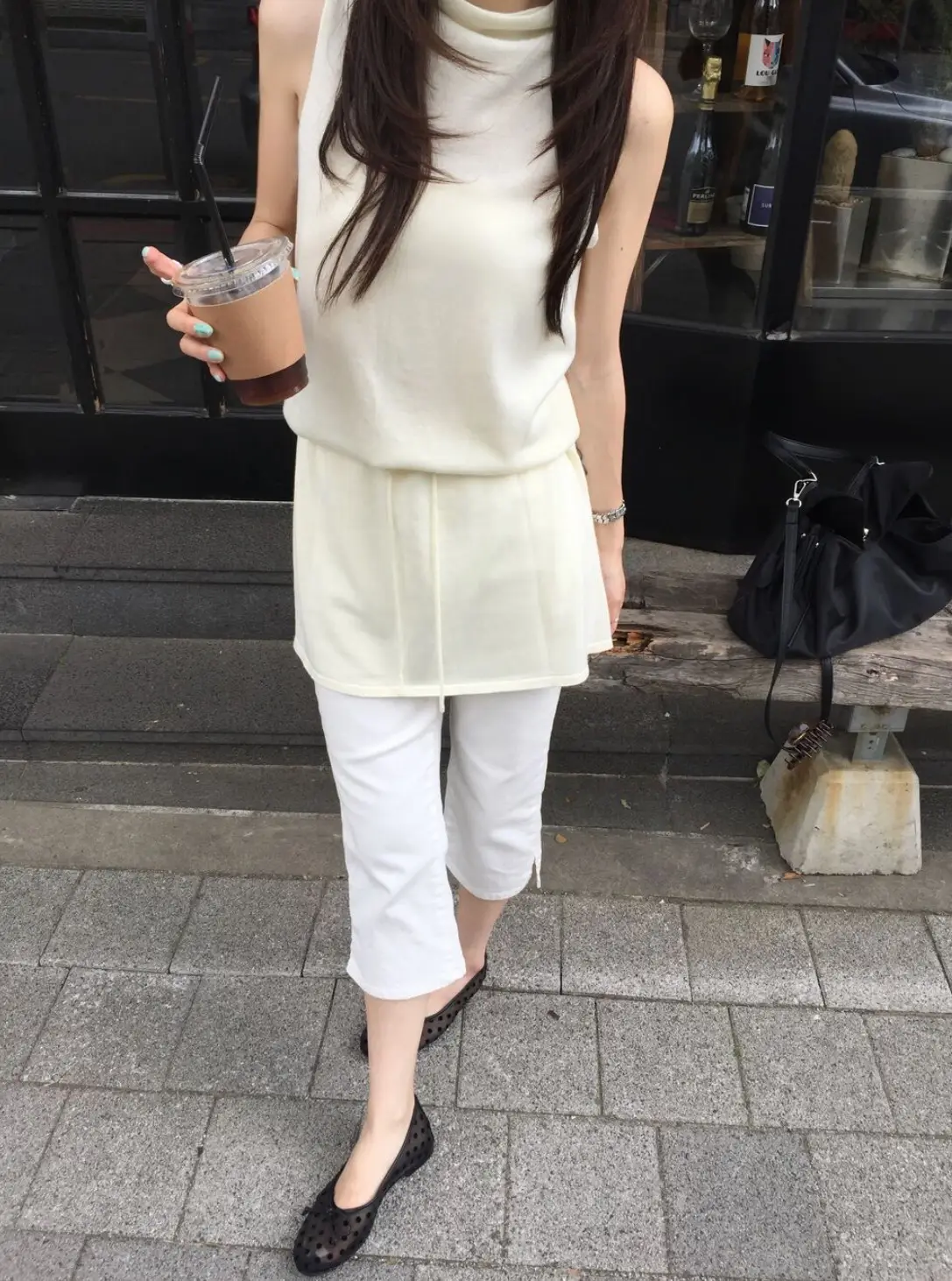 민소매 허리 조절 원피스 상세 이미지 16