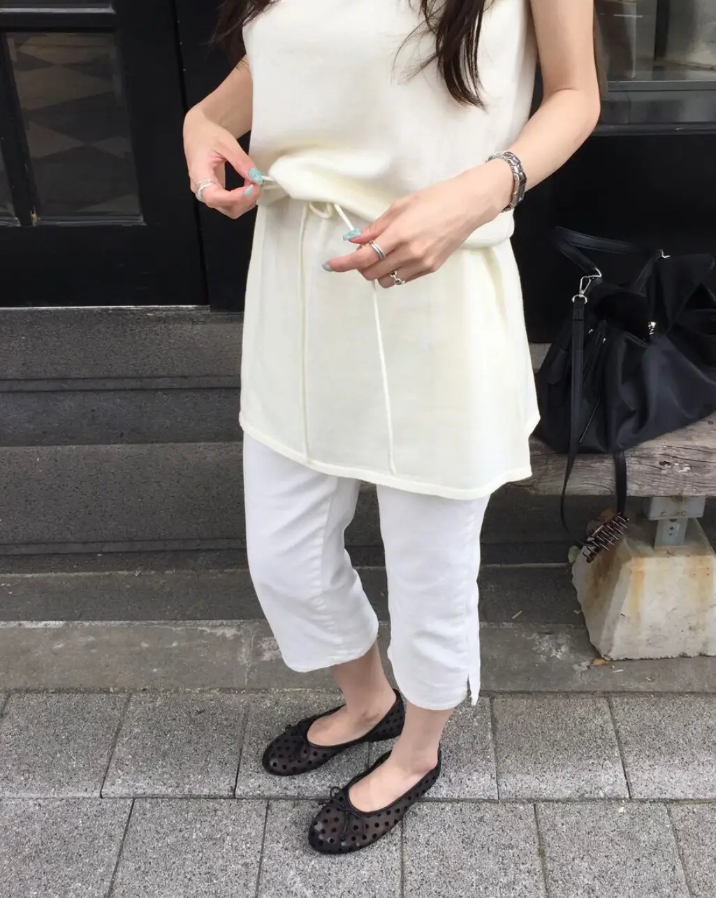 민소매 허리 조절 원피스 상세 이미지 18