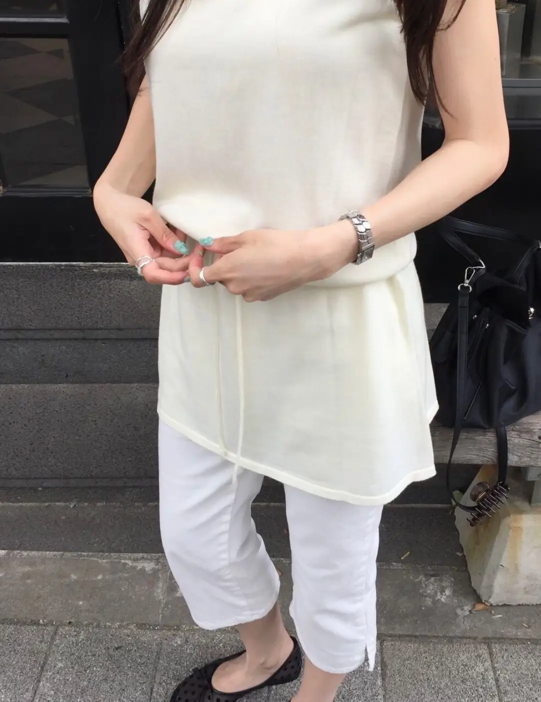 민소매 허리 조절 원피스 상세 이미지 20