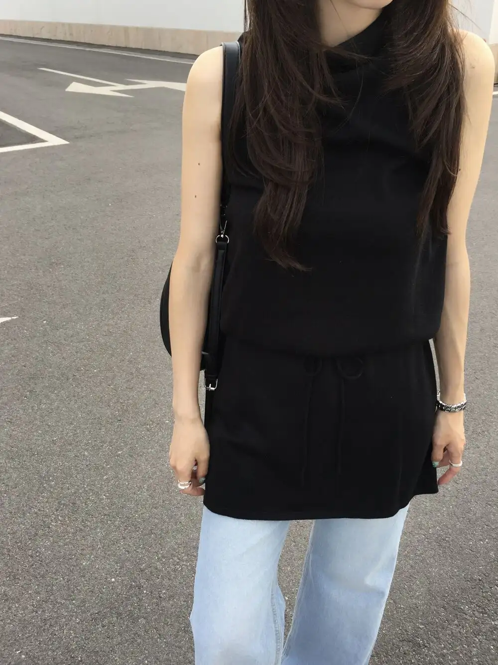 민소매 허리 조절 원피스 상세 이미지 22