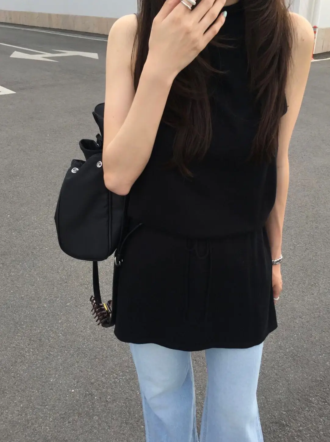 민소매 허리 조절 원피스 상세 이미지 27
