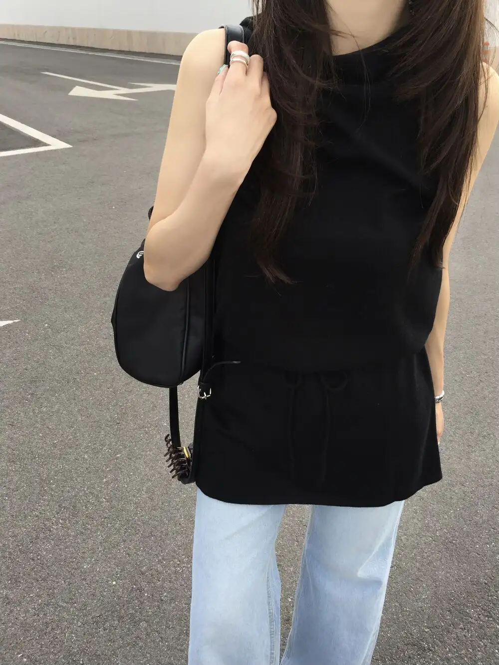 민소매 허리 조절 원피스 상세 이미지 29