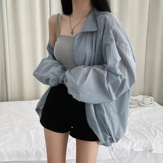 한국인기 루즈핏 끈 디테일 긴소매 가디건 상세 이미지 7