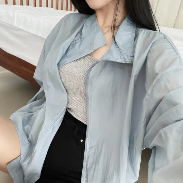 한국인기 루즈핏 끈 디테일 긴소매 가디건 상세 이미지 8
