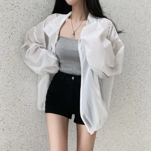 한국인기 루즈핏 끈 디테일 긴소매 가디건 상세 이미지 12