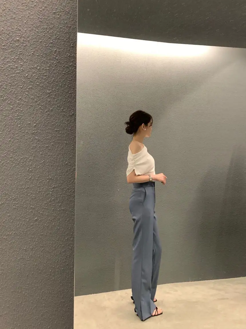 프렌치 원숄더 티셔츠 상세 이미지 19