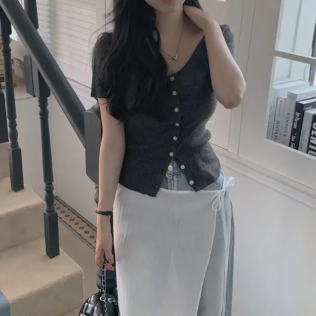 V넥 오프숄더 니트 상세 이미지 28
