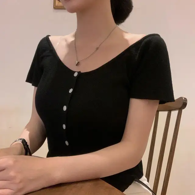 V넥 오프숄더 니트 상세 이미지 61