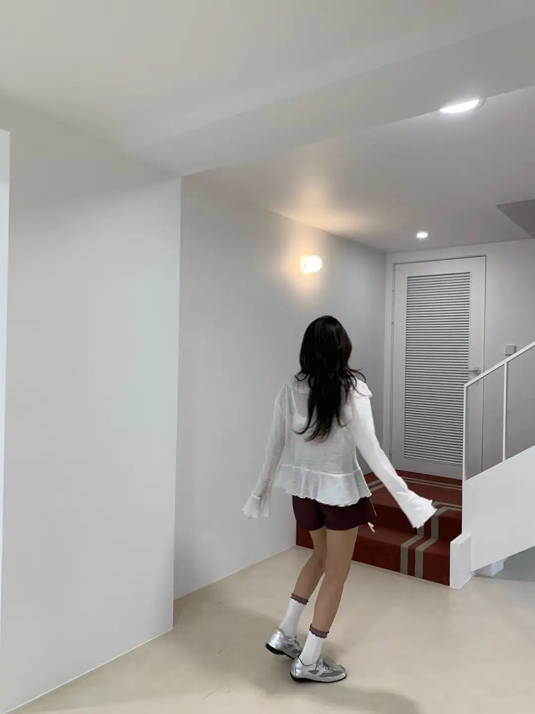 러블리 V넥 끈 디테일 긴소매 가디건 상세 이미지 16