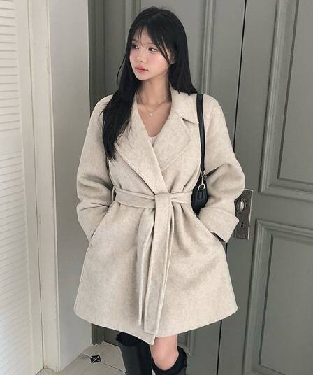 한국 chic 겨울 새로운 한 부서 레이스업 플러스 목화 외투 재킷