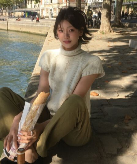 있음 선적 사이즈 업데이트 한국 chic 가을 겨울 새로운 ins 스탠드 칼라 품격 다용도 반팔 털 의류