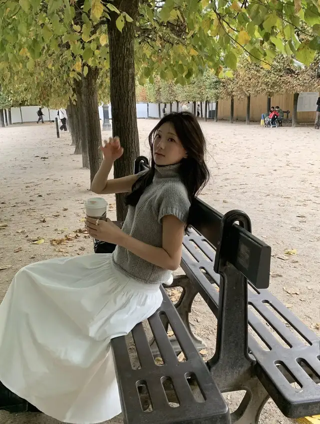스탠드 칼라 반소매 니트 (3color) 상세 이미지 55