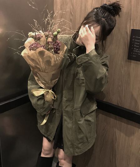 한국 chic 가을 겨울 새로운 한 부서 레트로 스탠드 칼라 기타 주머니 캐주얼 워크웨어 재킷 재킷