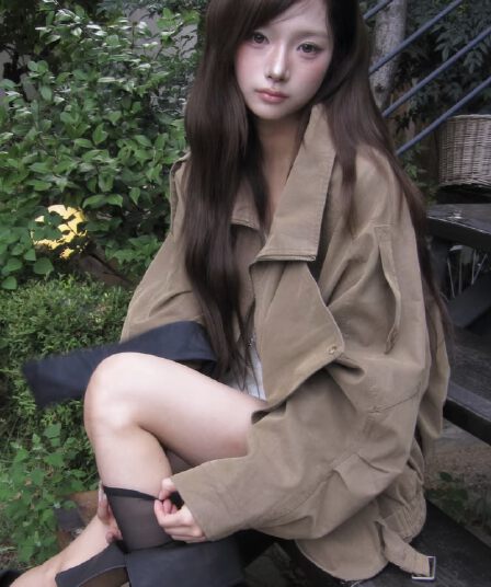 한국 chic 겨울 새로운 한 부서 레트로 폴로 칼라 느슨함 센스 재킷