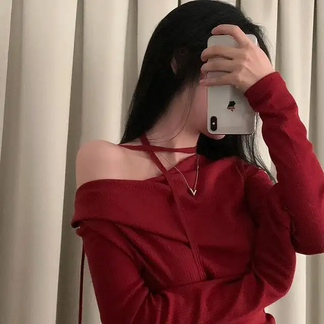 레트로 오프숄더 긴소매 티셔츠 (4color) 상세 이미지 79