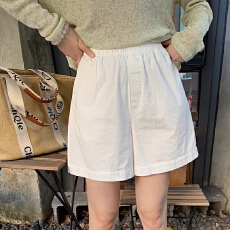 批发2025夏季新款简约纯<b class='q'>色</b><b class='q'>糖果</b><b class='q'>色</b>清新轻薄纯棉海盐工装短裤<b class='q'>热裤</b>