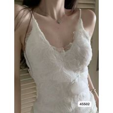 批发仙女闪亮珠片吊带针织背心2026<b class='q'>春</b>夏新ins潮ootd百搭淑女白色设计G